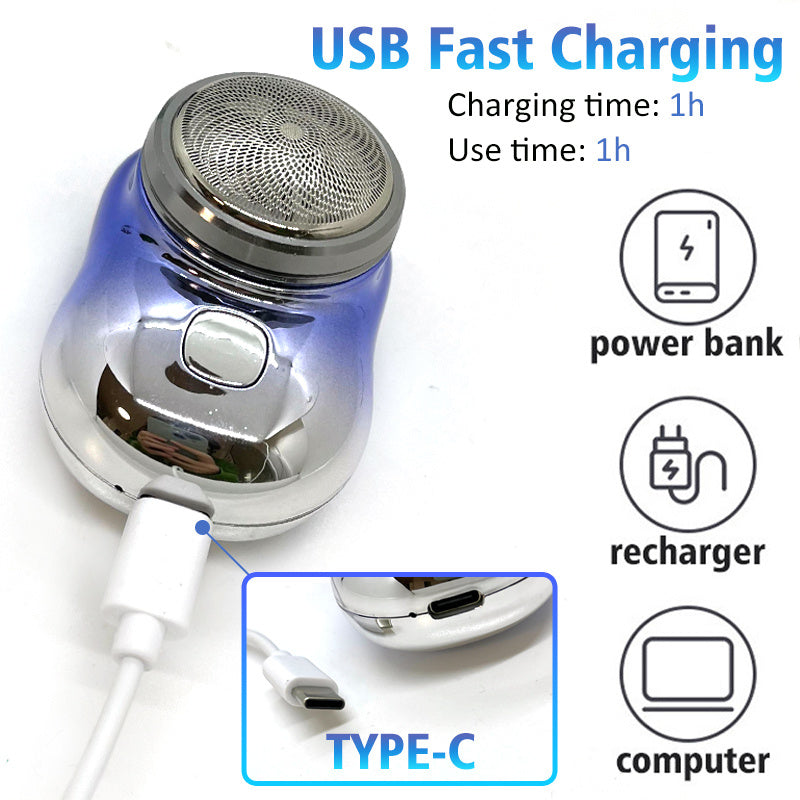 Mini Portable Face Cordless Shavers Rechargeable USB Electric Shaver Wet & Dry Painless Small Size Shaving Machine