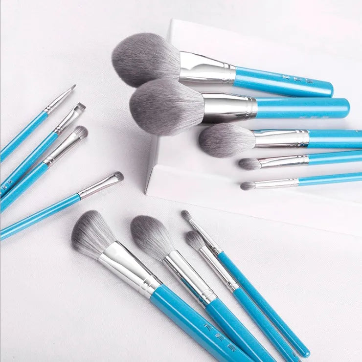 13pcs/set Blue Makeup brushes whole set