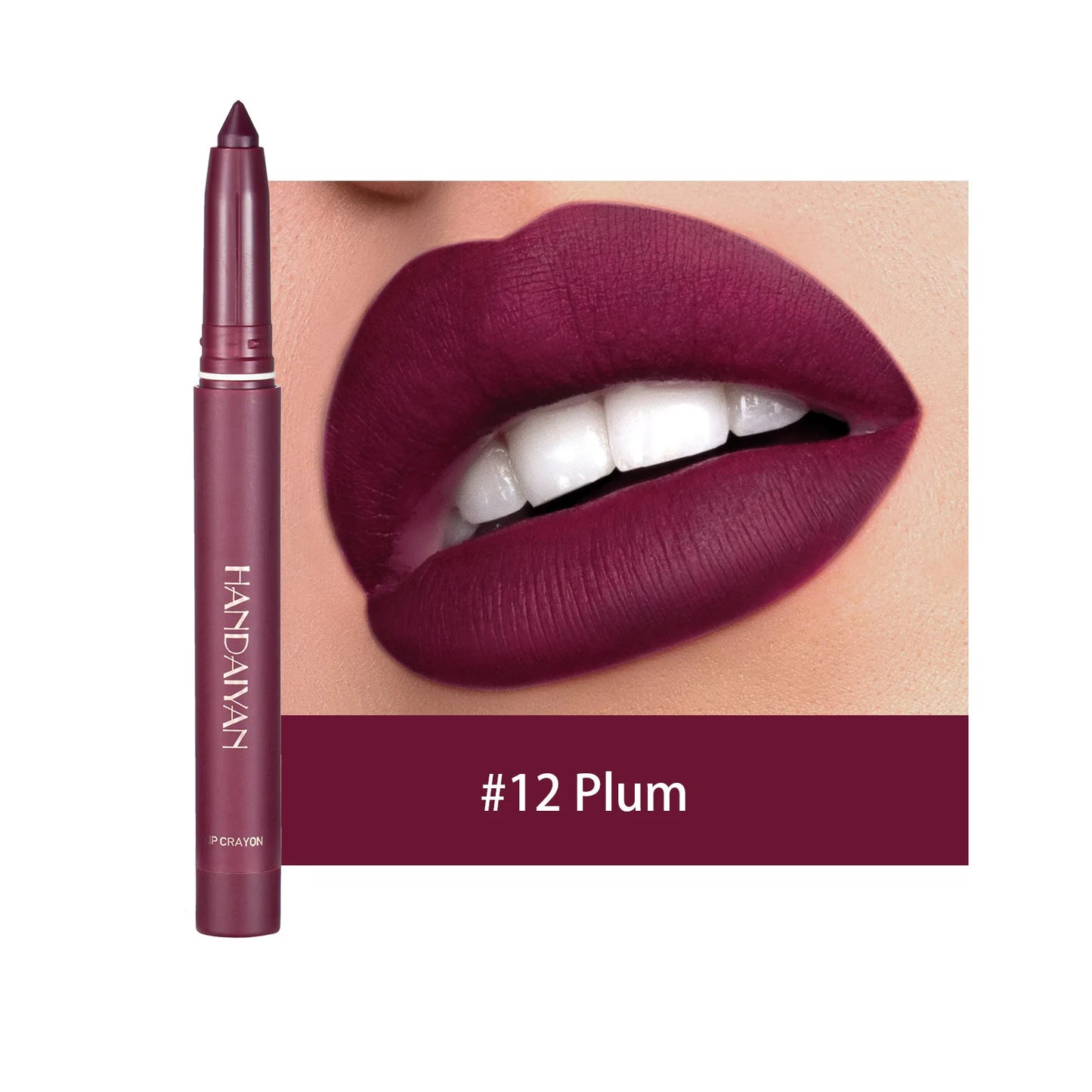 12 Colors Lip Liner Matte Waterproof Velvet Nude Lipstick