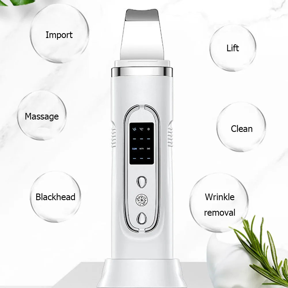 Ultrasonic Skin Scrubber Electric Facial Cleansing Machine