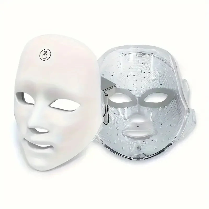 Rechargeable 7-color LED face mask facial care tool