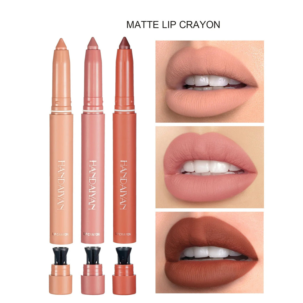 12 Colors Lip Liner Matte Waterproof Velvet Nude Lipstick