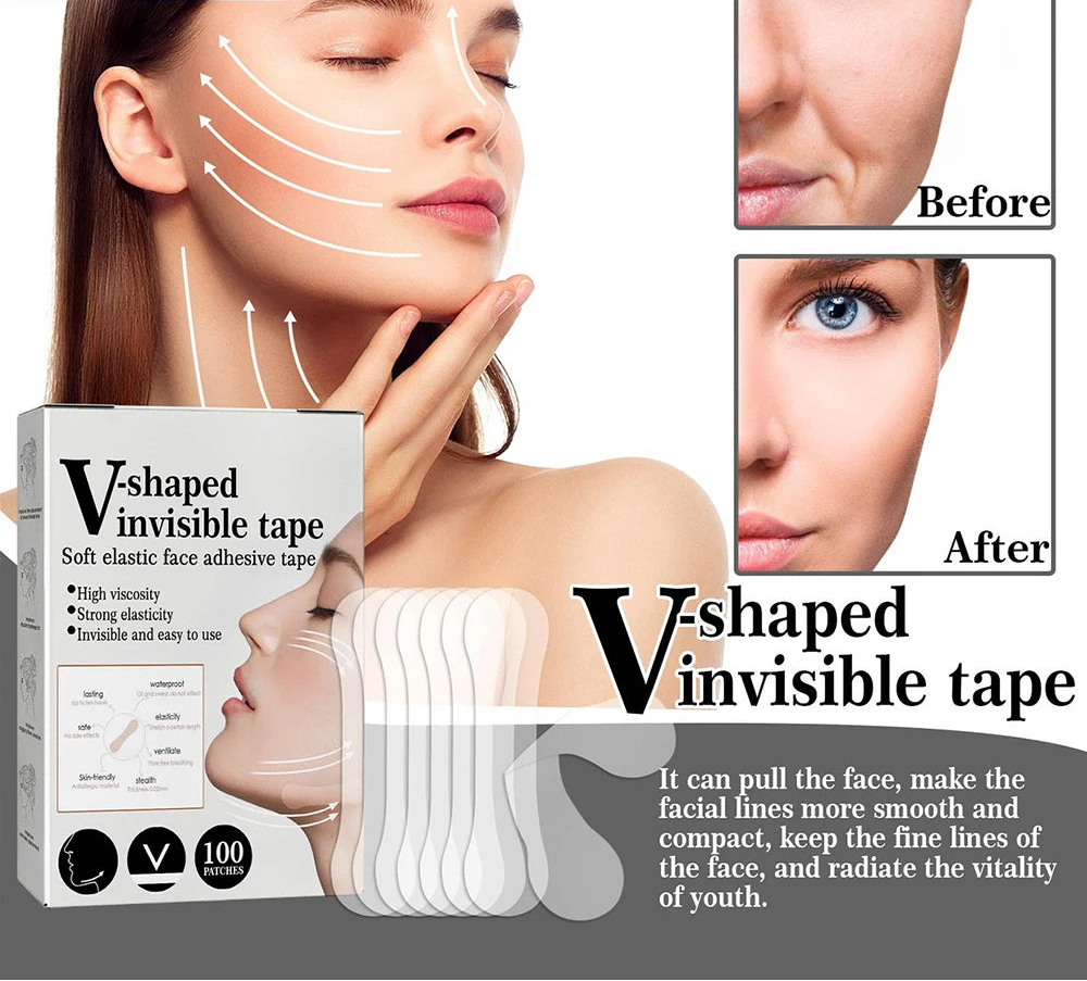 100Pc Thin Face Sticker