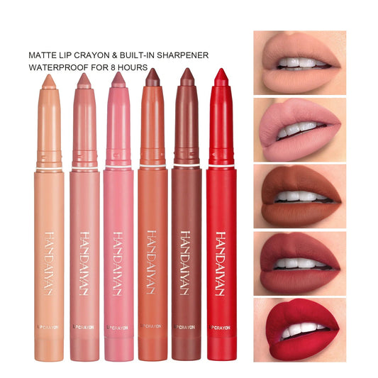12 Colors Lip Liner Matte Waterproof Velvet Nude Lipstick