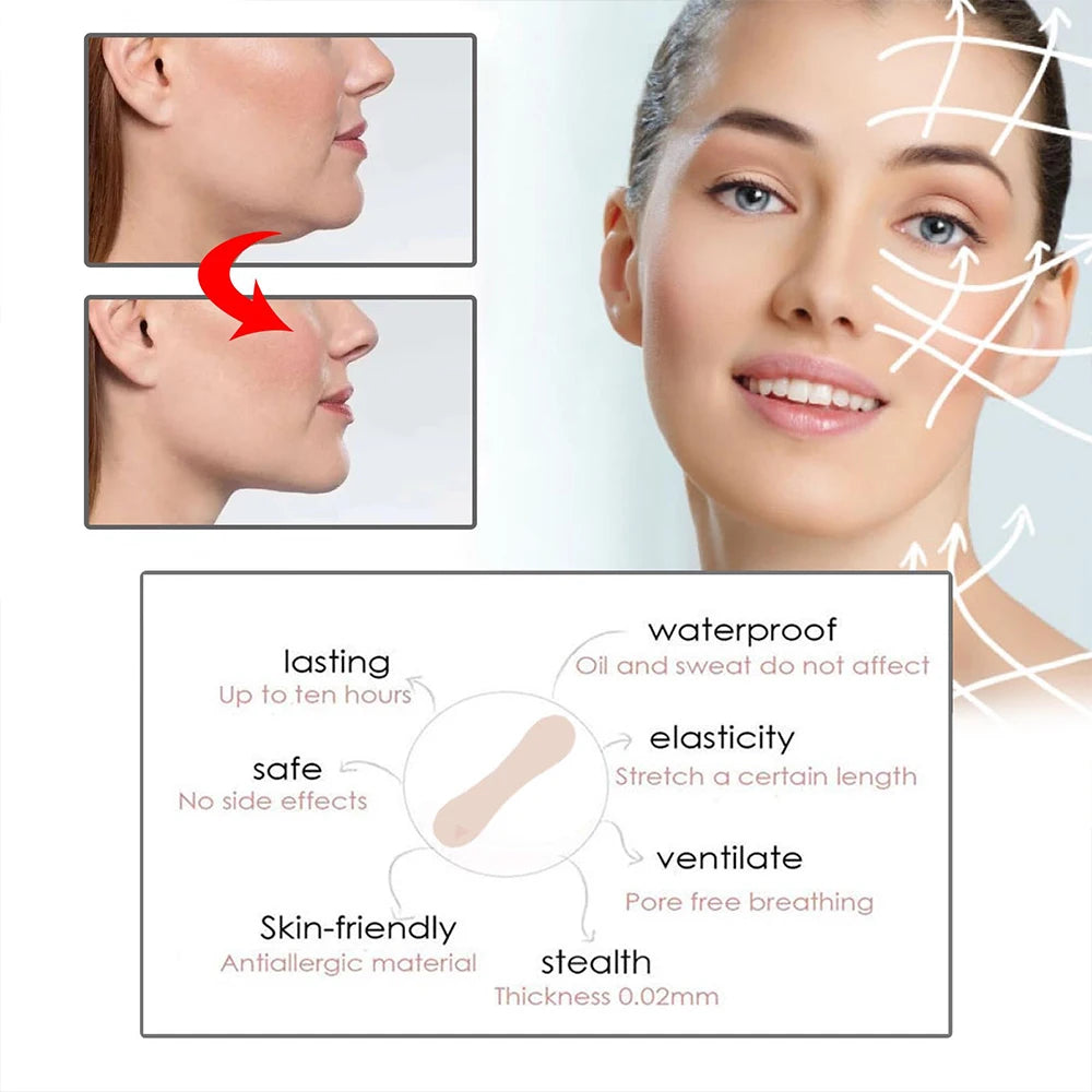 100Pc Thin Face Sticker
