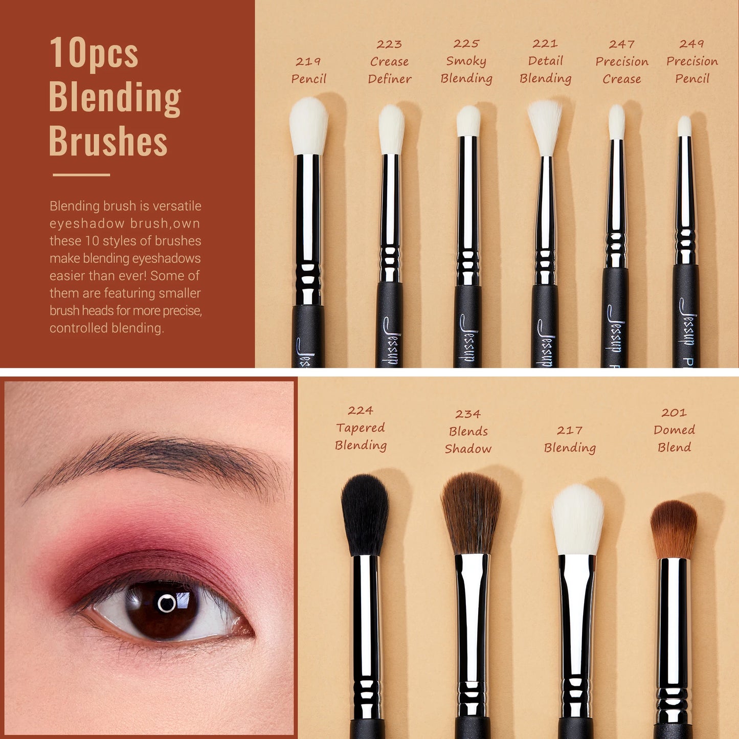 New Eye Makeup Brushes Set