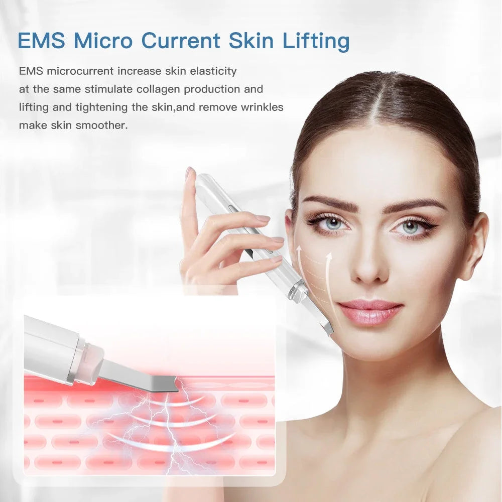 Ultrasonic Skin Scrubber Electric Facial Cleansing Machine