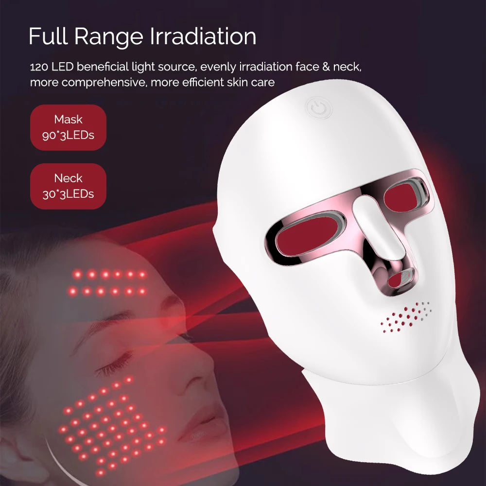7 Color LED Facial Mask Face