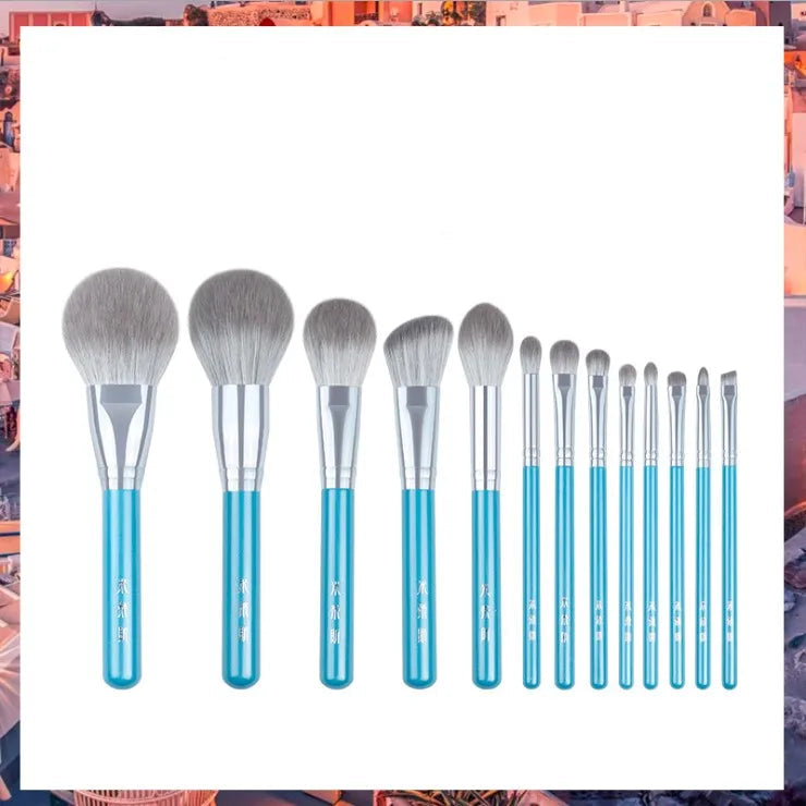 13pcs/set Blue Makeup brushes whole set